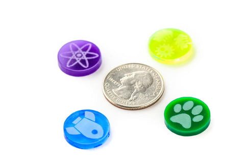 Acrylic Resource Tokens compatible with Terraforming Mars™ (set of 56)