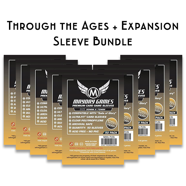 Card Sleeve Bundle: Through the Ages plus expansion Card Sleeve Bundle: Through the Ages plus expansion