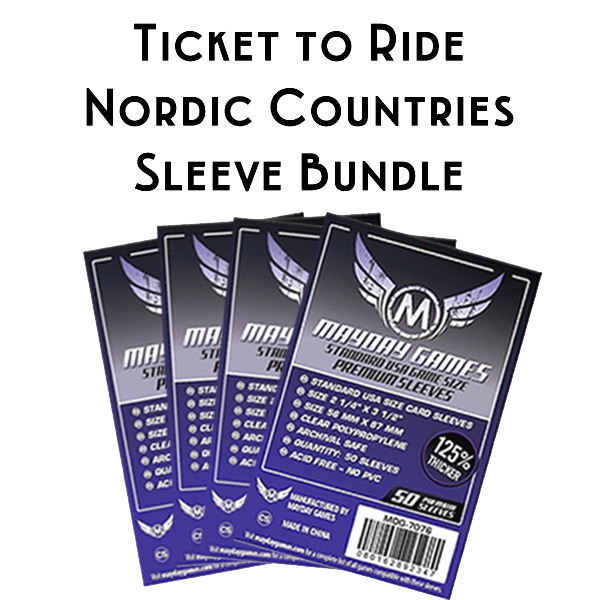 Card Sleeve Bundle: Ticket to Ride, Nordic Countries Card Sleeve Bundle: Ticket to Ride, Nordic Countries