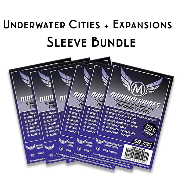Mayday Premium Sleeves Kartenhllen 7076 Vorteilspack fr Underwater Cities Mayday Premium Sleeves Kartenhllen 7076 Vorteilspack fr Underwater Cities