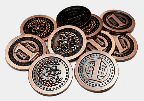 Atomic Copper Coins (set of 10)