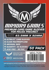 PREMIUM Mayday 63.5x92mm "Police Precinct" Card Sleeves (set of 50) - Top Shelf Gamer