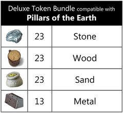 The Pillars of the Earth™ compatible Deluxe Token Bundle (set of 82)