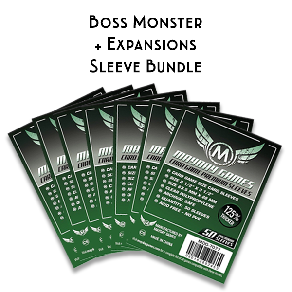 Top Shelf Gamer | The Best Boss Monster: The Dungeon Building Card Game Upgrades and Accessories | Card Sleeve Bundle: Monster™ + Expansions