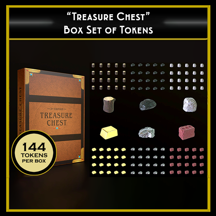 Top Shelf Gamer | Treasure Chest Token Book (set of 144)