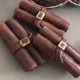 Leather Scroll Tokens (set of 10)