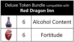 The Red Dragon Inn™ compatible Deluxe Token Bundle (set of 12)