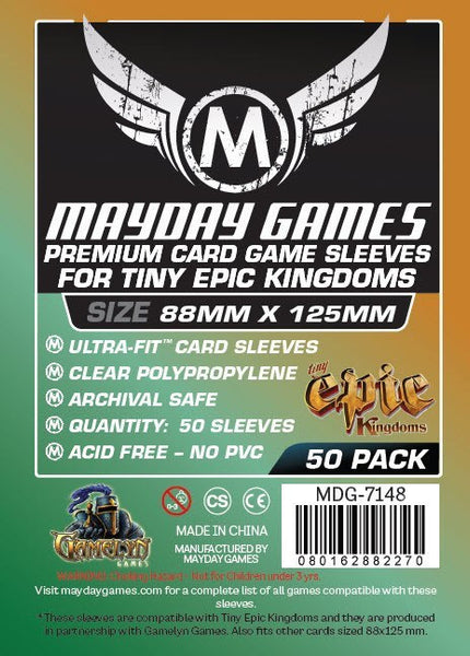 Mayday Games Tiny Epic Kingdoms 88 x 125mm Sleeves Mayday Games Tiny Epic Kingdoms 88 x 125mm Sleeves
