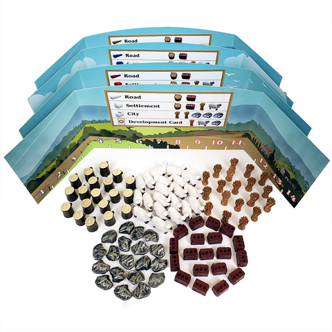 Catan™ compatible Deluxe Resource Tokens (2-4 player set) (set of 95)