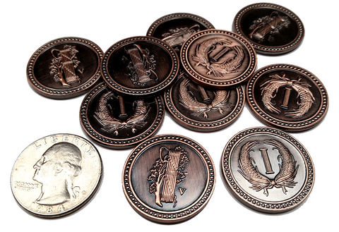 Colonial Copper Coins (set of 10)