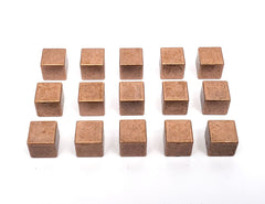 Copper Metal Cubes (set of 15)