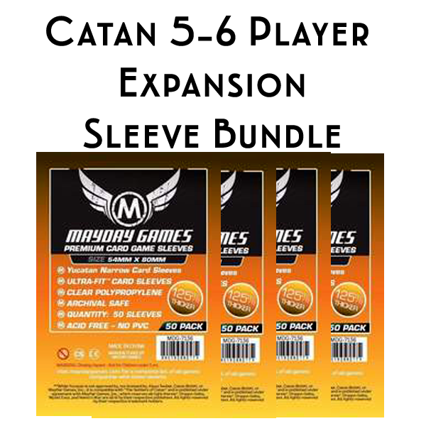 Card Sleeve Bundle: Catan with 5-6 Player Extension Card Sleeve Bundle: Catan with 5-6 Player Extension