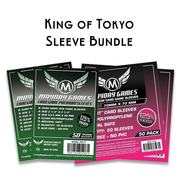 good games card sleeves Top Shelf Gamer | The Best King of Tokyo Upgrades and Accessories Rounded corners prevent sharp Color:Matte Copper Lycanroc 90 - SV05 Kalos