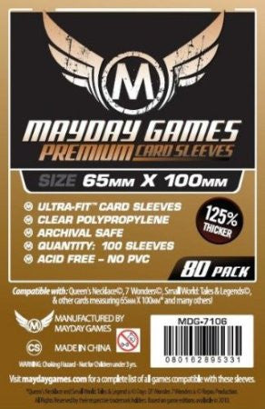 Mayday Premium 80 Card Sleeves 65mm x 100mm, Accessories