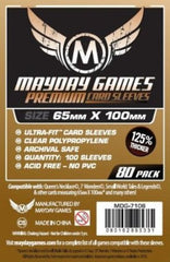 PREMIUM Mayday Ultra-Fit Card Sleeves: 65 x 100mm (set of 80) - Top Shelf Gamer - 1