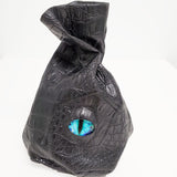 Standing Dragon Eye (Blue) Drawstring Bag