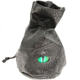 Standing Dragon Eye (Green) Drawstring Bag