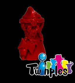 Twinples - Dwarf with Axe - Red (set of 1)