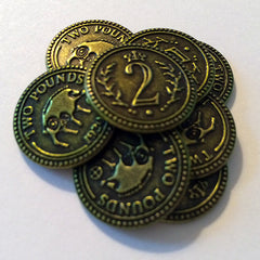 Scythe™ Promo #10 -15 Metal $2 Coins (Stonemaier Games)