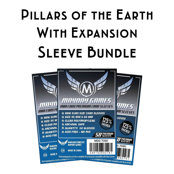 Card Sleeve Bundle: Pillars of the Earth, plus Expansion Card Sleeve Bundle: Pillars of the Earth, plus Expansion