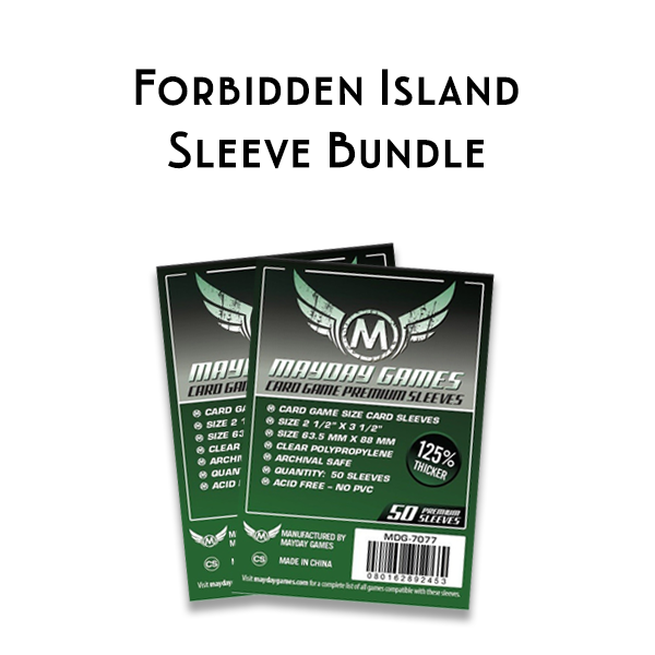 Top Shelf Gamer | Card Sleeve Bundle: Forbidden Island Top Shelf Gamer | Card Sleeve Bundle: Forbidden Island