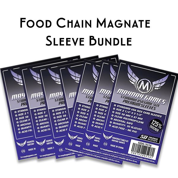 Card Sleeve Bundle: Food Chain Magnate Card Sleeve Bundle: Food Chain Magnate