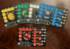 ULTRA Tiny Epic Galaxies Player Boards- (set of 5)  Blue Box Only