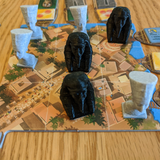 Nefertiti and King Tut Pawns compatible with Imhotep: The Duel