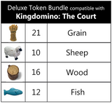 Kingdomino™: The Court compatible Deluxe Token Bundle (set of 59)