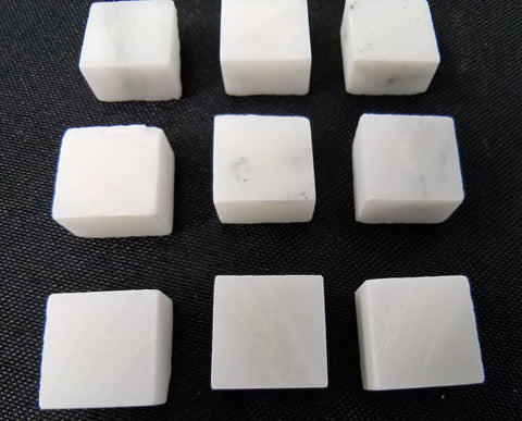 Marble Tiles - White (set of 10)