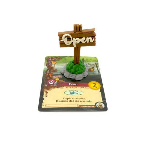 Open Signs & Shell compatible with Everdell™: Pearlbrook™ (set of 7)