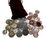 Pirate Coins Set in Burgundy Bag (set of 50)