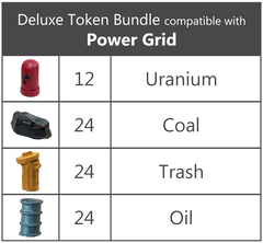 Deluxe Token Bundle compatible with Power Grid - Top Shelf Gamer