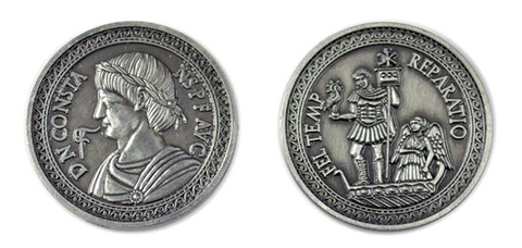 Roman Coin Set with Burgundy Bag (set of 50)