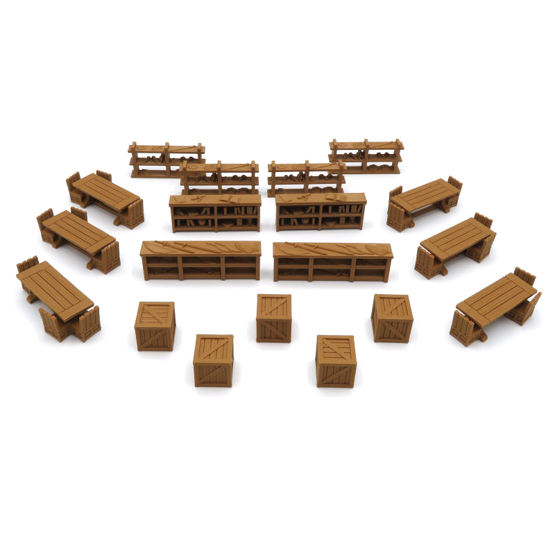 Scenery pack for Gloomhaven™ - 139 Pieces. Board game accessories