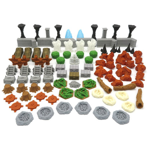 Scenery upgrade kit compatible with Jaws of the Lion™ to Gloomhaven™ (set of 94)