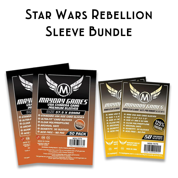 Top Shelf Gamer | The Best Star Wars: Rebellion Upgrades and Accessories | Card Sleeve Bundle: Star Wars Rebellion Top Shelf Gamer | The Best Star Wars: Rebellion Upgrades and Accessories | Card Sleeve Bundle: Star Wars Rebellion