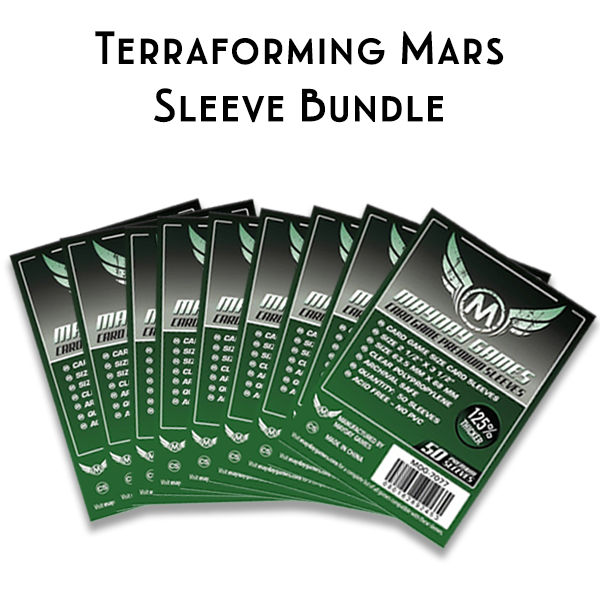 Card Sleeve Bundle: Terraforming Mars, including expansions Card Sleeve Bundle: Terraforming Mars, including expansions