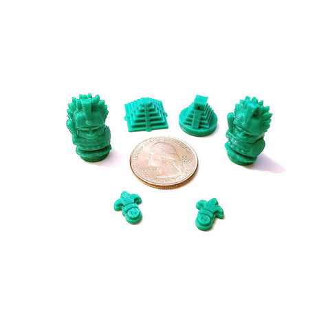 3D Printed Player Tokens compatible with Tzolk'in (set of 56)