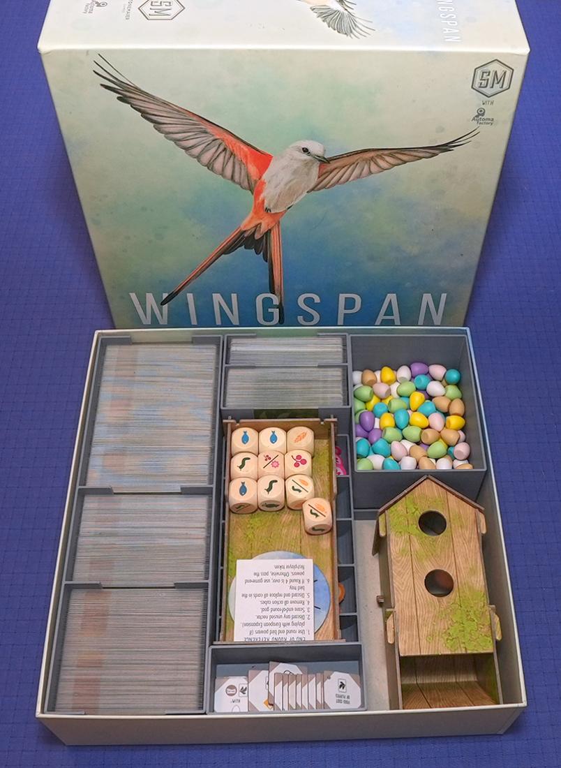 Insert for Wingspan, European & Oceania Expansions pre-assembled